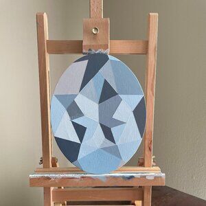 Oval Vignette of a Pear Diamond Abstract